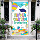 Lofaris Color Hot Air Balloon Kindergarten Grad Door Cover